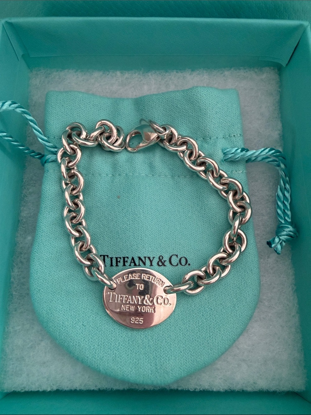 Tiffany & Co. Sterling silver RTT oval link  Bracelet